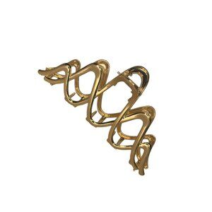 METAL SQUIGGLE CLAW CLIP (GOLD)